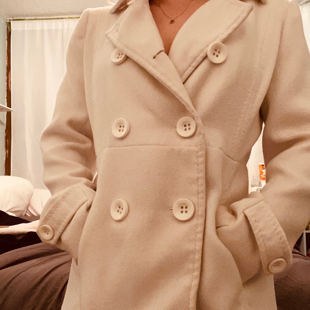 Forever 21 White Trench Coat